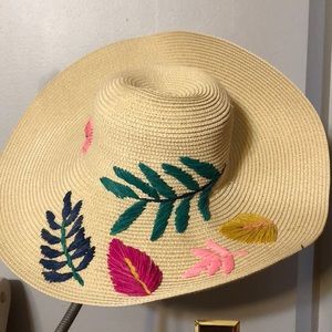 Beachy floral fedora